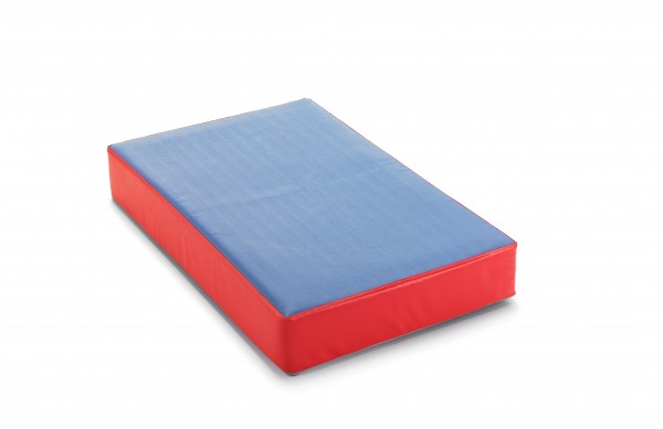 traturio Hüpfmatratze 107x70x17 cm Outdoor blau/rot