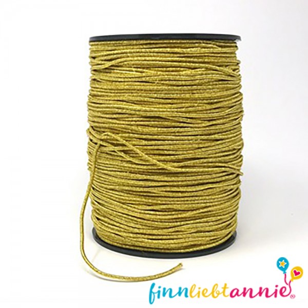 Elastische Gummikordel gold 2,2mm