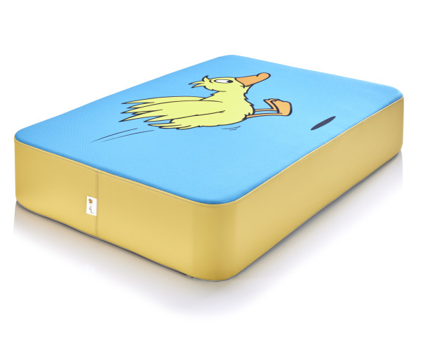 Hüpfmatratze / Hüpfpolster 97x70x17 cm Ente Sendung mit der Maus 