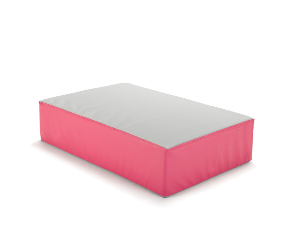 Outdoor Hüpfmatratze 107x70x25 cm grau/pink