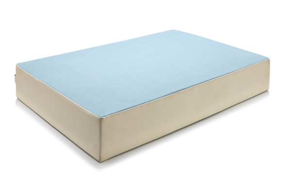 traturio Huepfmatratze Outdoor 107x70x17 cm türkis / steingrau