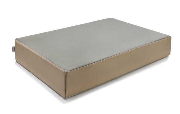 traturio Hüpfmatratze 107x70x17 cm dunkelgrau / mittelbraun