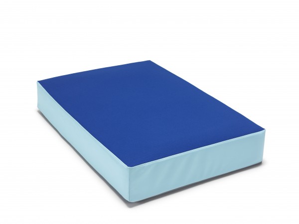 traturio Hüpfmatratze 107x70x17 cm stahlblau/eisblau