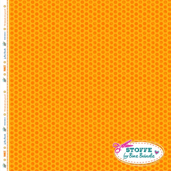 Bine Braendle kleine Punkte Orange 0,5m x 155cm