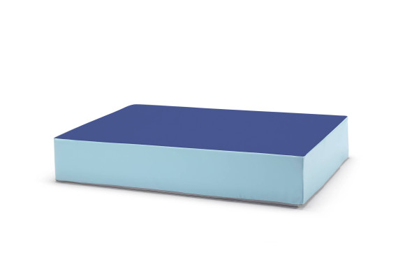 traturio Hüpfmatratze 130x90x25 cm blau/eisblau