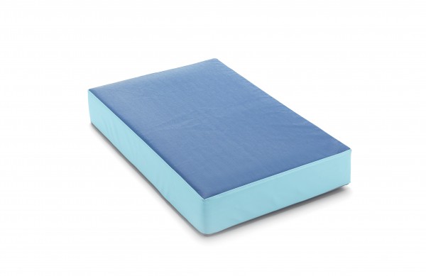 traturio Hüpfmatratze 107x70x17 cm Outdoor blau/eisblau